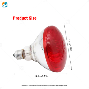 Lampe chauffante infrarouge en verre de quartz épaissi étanche YYX LMA10 175W pour élevage de porcs et d'animaux de basse-cour - Product Image 3