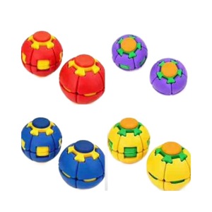 [Essentiel pour la relaxation] Balle de décompression en plastique à presser et à tourner, jouet imprimé en 3D pour soulager le stress et passer le temps - Product Image 1