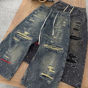 Nuevos Jeans para Hombre con Lavado Ácido, Bordado 3D Retro Y2K, Ropa Urbana Única, Imprescindible para las Tendencias de Moda Casual Vanguardista - Product Image 3