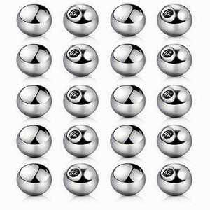 Perles filetées en titane G23 pour pierres précieuses individuelles |   Billes de remplacement pour bijoux de piercing corporel - Product Image 4