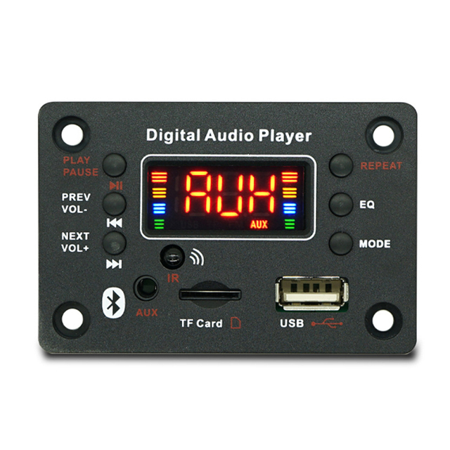 DC7-20V 2*40W Audio Power Amplifier Board Sound Amp Module 5.0 Decoding Board MP3 Decoder Supports FM Radio