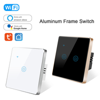 Tuya interrupteur intelligent lumière alexa verre trempé interrupteur intelligent interrupteur intelligent pour lumières