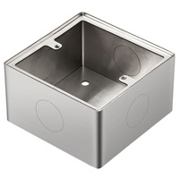 Boîte de jonction murale électrique carrée en acier inoxydable 86*86*50/38mm pour raccords de conduit, assemblable