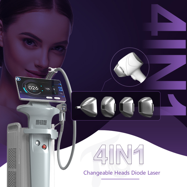 Diode Alexandrite Laser Hair Removal Machine 1200W 755nm 808nm 1064nm High Quality Commercial Use