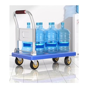 Carretilla de Mano de Acero Resistente de Cuatro Ruedas para Trabajo Pesado - Product Image 2