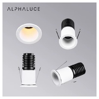 Mini spot LED encastrable 3W, 50mm/95mm, petit et micro, orientable, anti-éblouissement, CCT Or, pour escalier (SKD)