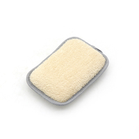 Éponge de bain exfoliante moussante en loofah, faite à la main, pour le soin de la peau, exfoliant corporel circulaire en fibres de chanvre, bambou et ramie, éliminant les odeurs.