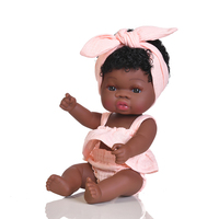 Muñeca de Piel Negra de Silicona de Cuerpo Completo Reborn, Muñeca de Simulación Negra de Gran Venta, Muñecas de Vinilo de Simulación de Bebé de 35 cm