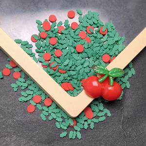 30g/Lot Tranches de pâte polymère à thème fruité, série Cerise Douce, confettis en argile souple pour scrapbooking, coques de téléphone et décorations DIY - Product Image 2