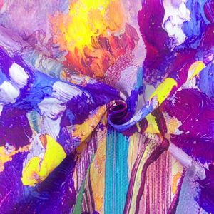 Nouveau design, tissu imprimé style peinture à l'huile, écologique, 70% nylon, 30% poly, 100% polyester, pour vêtements de nuit pour filles, robe de femme - Product Image 3