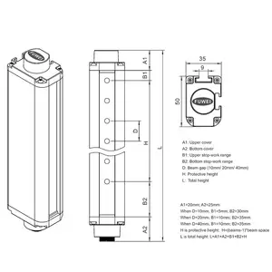 FGM-SN1640H1NC5 Automatic Punching Machine Infrared Photoelectric Protection Device Safety Grating Light Curtain Sensor