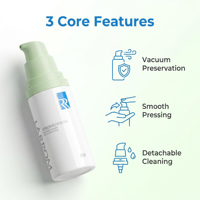 Flacon pompe sans air en plastique PP de 30 ml, 50 ml, 120 ml, 150 ml, 200 ml, 100 ml, emballage cosmétique sans air, flacon à vide pour lotion et sérum