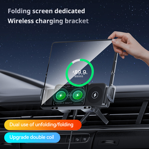 Nuevos Productos de Tendencia, Dispositivos Electrónicos, Cargador Inalámbrico <span class=keywords><strong>para</strong></span> Auto con Pantalla Plegable de Rotación de 360 Grados y Antivibración de 15W, Soporte <span class=keywords><strong>para</strong></span> <span class=keywords><strong>iPhone</strong></span> - Product Image 2