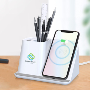 Soporte <span class=keywords><strong>de</strong></span> carga inalámbrica para teléfono móvil, portalápices con soporte <span class=keywords><strong>de</strong></span> almacenamiento, regalos para el día <span class=keywords><strong>de</strong></span> la madre, <span class=keywords><strong>Apple</strong></span> y Android - Product Image 2