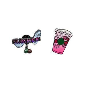 Pin de solapa esmaltado metálico con diseño de personaje de dibujos animados, anime, teatro, drama, ópera, flores y cristales, fabricación - Product Image 4