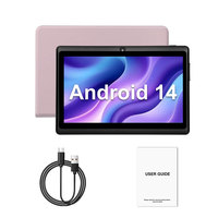Tablette pour enfants 7 pouces Android 14, tablette pour enfant WiFi, tablette de jeu, RAM 2 Go, ROM 16 Go, tablettes professionnelles pour adultes