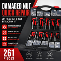 Kit de réparation de filetages automobile 261 pièces pour bougies d'allumage, avec tarauds, filières et inserts de filetage OEM/ODM