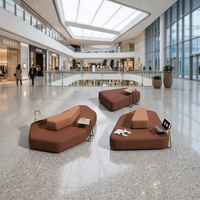 Canapé modulaire de style design en tissu pour salon commercial, sièges modulaires modernes pour bureau, salle d'attente, hôtel, école, hôpital