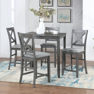 Juego <span class=keywords><strong>de</strong></span> <span class=keywords><strong>Mesa</strong></span> Alta y Sillas <span class=keywords><strong>de</strong></span> Madera Maciza Estilo <span class=keywords><strong>Barril</strong></span> para Cafetería, Muebles <span class=keywords><strong>de</strong></span> Bar Elegantes <span class=keywords><strong>de</strong></span> Madera para Cocina del Hogar - Product Image 2