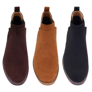 Stivali <span class=keywords><strong>Chelsea</strong></span> alti alla caviglia scarpe eleganti da cerimonia nuziale in finta pelle scamosciata resistente - Product Image 6