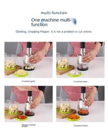 Presse à main multifonction, coupe-ail, oignon, noix, broyeur, accessoires de cuisine, hachoir manuel pour fruits et légumes