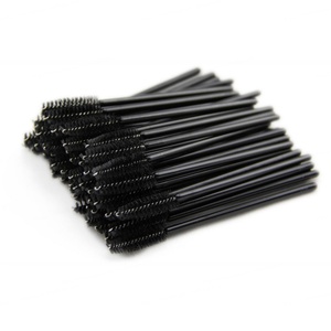 Lot de 50 brosses à mascara courbées noires en nylon, applicateurs de cils, baguettes pour extensions de cils, brosses à mascara courbées pour salon - Product Image 6