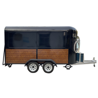 Remorque de restauration rapide Mobile, camion de nourriture de café, remorque de nourriture personnalisée à vendre