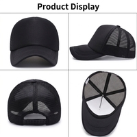 Logo de broderie d'impression personnalisée de haute qualité deux tons 5 panneaux dos en mousse vierge maille Gorras chapeau de camionneur casquette de filet de Baseball