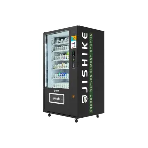 JSK Distributor pintar otomatis layar sentuh penjual kotak makanan panas mesin penjual otomatis untuk Hot Dog