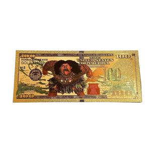 Banconota Commemorativa Moana in Lamina d'Oro da $<span class=keywords><strong>100</strong></span>, Stile Anime Americano, Regalo da Collezione - Product Image 3