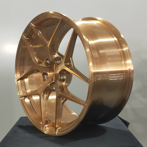 Jantes Rimpower 5x108 5x114.3 5x112 5x120 personnalisées brossées à 5 branches en alliage <span class=keywords><strong>d</strong></span>'aluminium pour voitures, tailles 17 18 19 20 21 22 23 24 <span class=keywords><strong>pouces</strong></span> - Product Image 3