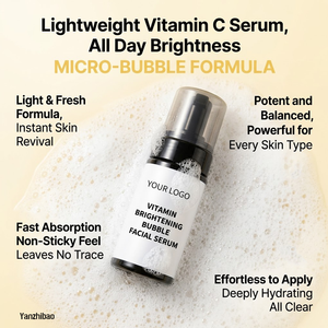 Suero de Vitamina C OEM para Rostro, Fórmula de Microburbujas para una Absorción Instantánea, Brillo Visiblemente Radiante, No Irritante, Uso <span class=keywords><strong>AM</strong></span>/<span class=keywords><strong>PM</strong></span> - Product Image 1