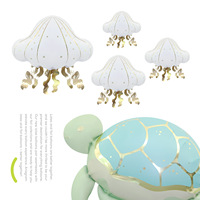 Ballons de fête d'anniversaire, accessoires photo, ballons animaux marins de dessin animé avec ballons baleines, méduses, phoques, tortues marines, étoiles de mer