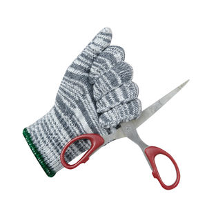 Guantes de jardín de hilo de algodón antideslizante de alta calidad, venta al por mayor, equipo de protección de seguridad industrial, guantes de punto de trabajo de China - Product Image 4