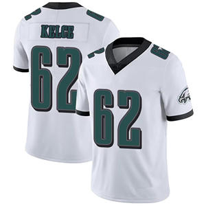 Camisetas de Fútbol Americano de EE. UU. 26 Saquon Barkley 1 Jalen Hurts 33 DeJean 11 Brown 62 Kelce 6 Smith, Camisetas Bordadas en Verde Kelly - Product Image 6