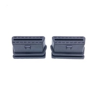 Konektor Perempuan OBD2 OBDII J1962 16 PIN untuk Casing Suku Cadang Mobil