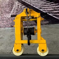 Nouvelle machine à tirer les rails multifonctionnelle SLY-3, 1,4 tonne, manivelle manuelle, chariot de transport en acier de 25 m, entretien des voies ferrées