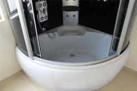 Nouvelle cabine de douche coulissante en verre trempé avec cadre en aluminium pour hôtel, salle de vapeur fermée, sauna complet