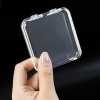 Boîte de rangement pour faux ongles en plastique, présentoir pour nail art, organisateur portable, boîte d'emballage pour ongles à presser, boîtes de rangement pour bijoux