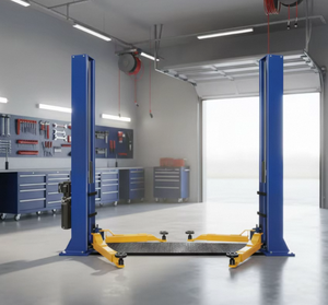 Pont élévateur hydraulique à deux colonnes en plastique pour pneus, avec arrêt automatique, 230V, pour garage et atelier - Product Image 1