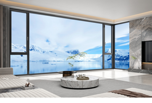 Tùy chỉnh kích thước 5 năm bảo hành không khung hợp kim nhôm kính cường lực cố định cửa sổ cho khách sạn/văn phòng để sử dụng phòng khách - Product Image 3