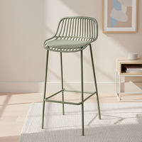 Tabourets de bar en plastique de style simple en gros pour salle à manger, bar, café, usage commercial intérieur