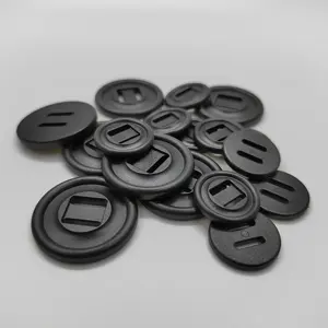 Hot Selling Green Black Long Eye 2-hole Plastic Sewing Buttons For Coats And Workwear Pants