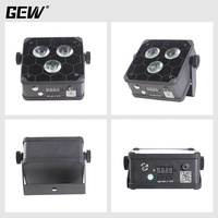 8 luces LED Par planas RGBWAUV de 3x18W con DMX inalámbrico, batería y estuche de carga portátil
