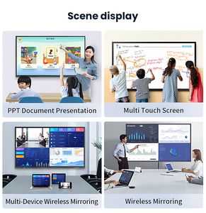 Yjzn 4k tương tác bảng thông minh 55/65/75/86 inch màn hình phẳng với mạng kép Ops màn hình cảm ứng cho lớp học & giảng dạy - Product Image 6