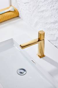 Grifos de Lavabo para Proyectos Hoteleros, Cuerpo de Latón, Monomando, Agua Fría y Caliente, Válvula de Cerámica, Montaje en Cubierta, Acabado Cromado, <span class=keywords><strong>Apartamentos</strong></span> Modernos 1 - Product Image 3