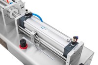 Machine de remplissage pneumatique semi-automatique à piston pour pâtes, gels, miel et liquides, 50-500 ml, sans trémie