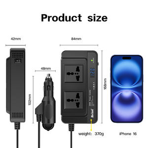 Inversor de onda sinusoidal modificada de 12V/24V a 110/220V, inversor de corriente alterna de 200W <span class=keywords><strong>y</strong></span> 400W para dispositivos electrónicos en el coche - Product Image 5