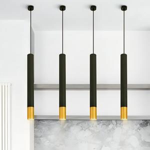 Modem Chất lượng cao màu đen phòng ngủ cạnh giường ngủ mặt dây đèn hình học hình trụ nhà hàng thanh ánh sáng mặt dây chuyền cho ăn roon cạnh giường ngủ - Product Image 1