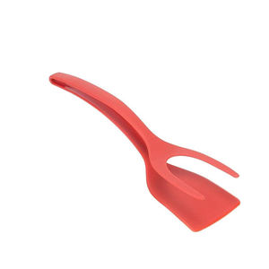 Espátula de agarre y tapa 2 en 1 de alta calidad, pinzas para huevos, tortitas, tostadas, tortilla, espátula de huevo de nailon volcada, espátula para panqueques - Product Image 1